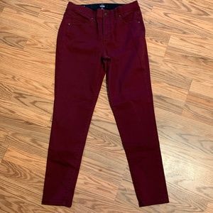 982 - LuLaRoe Burgundy / Maroon Denim
